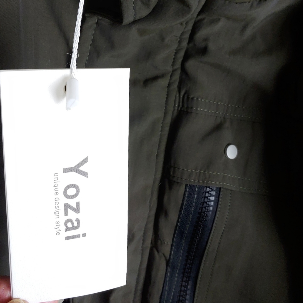 NWT Yozai Mens Winter Parka Insulated Warm Jacket Military Coat Faux Fur Hood - Picture 10 of 10